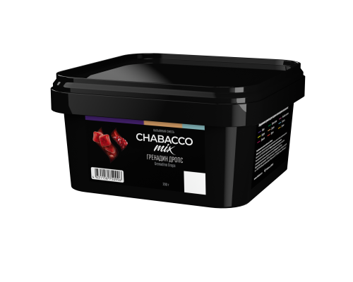 Бестабачная смесь CHABACCO MIX GRENADINE DROPS (ГРЕНАДИН ДРОПС) 200 ГР  - Гранат Леденцы 