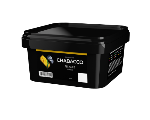 Бестабачная смесь CHABACCO ICE MANGO (ЛЕДЯНОЙ МАНГО) 200 ГР  - Малина Лёд 