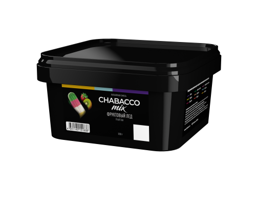 Бестабачная смесь CHABACCO MIX FRUIT ICE (ФРУКТОВЫЙ ЛЕД) 200 ГР  - Киви Клубника Мороженое