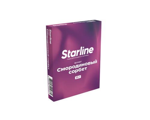 Табак для кальяна Starline Смородиновый сорбет (Старлайн - Смородиновый сорбет) - 25 гр Табак для кальяна Starline Смородиновый сорбет (Старлайн - Смородиновый сорбет) - 25 гр