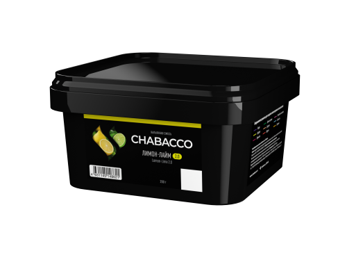 Бестабачная смесь CHABACCO LEMON-LIME 2.0 (ЛИМОН-ЛАЙМ) 200 ГР  - Лайм Лимон 