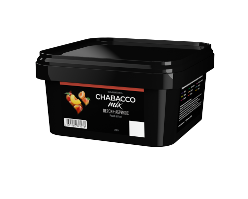Бестабачная смесь CHABACCO MIX PEACH APRICOT (ПЕРСИК-АБРИКОС) 200 ГР  - Персик Лайм 