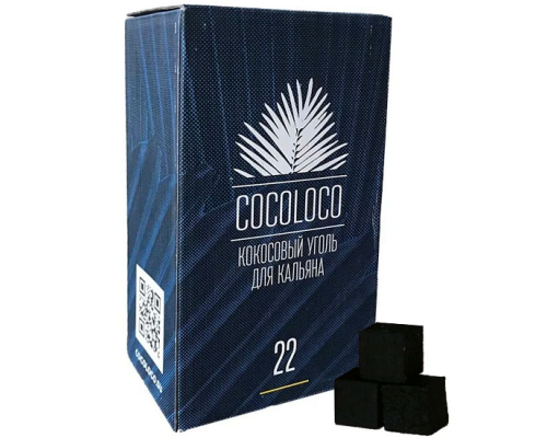 Уголь COCOLOCO (22mm) - 1KG - 96 BRICKS