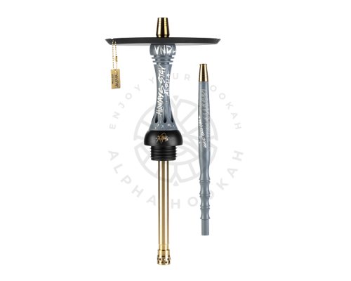 Кальян ALPHA HOOKAH - X VNDL - NARDO GREY (КОМПЛЕКТ: ШАХТА, БЛЮДЦЕ, ШЛАНГ, МУНДШТУК)