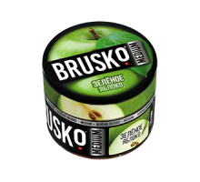 Бестабачная смесь BRUSKO - ЗЕЛЁНОЕ ЯБЛОКО (MEDIUM) - 50 ГР