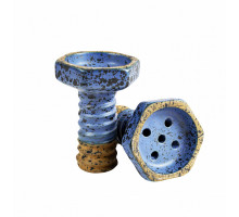 Чаша для кальяна THOR - EVIL SCREW BOWL GLAZE (СИНИЙ)