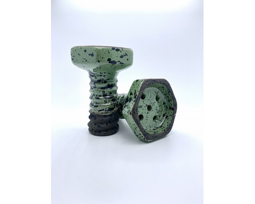 Чаша для кальяна THOR - EVIL SCREW BOWL CLAY (СВЕТЛО-ЗЕЛЕНЫЙ)