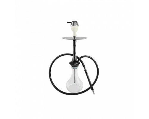Кальян UNION HOOKAH - SLEEK СТАНДАРТ ЧЕРНЫЙ С СЕРЕБРОМ (ШАХТА, МУНДШТУК, БЛЮДЦЕ, КОННЕКТОР, УПЛОТНИТЕЛИ)