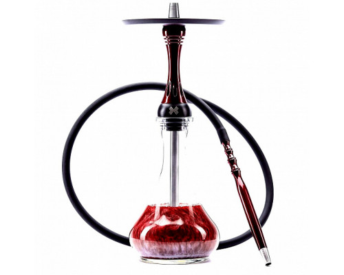 Кальян ALPHA HOOKAH - X RED CANDY (КОМПЛЕКТ: ШАХТА, БЛЮДЦЕ, ШЛАНГ, МУНДШТУК)