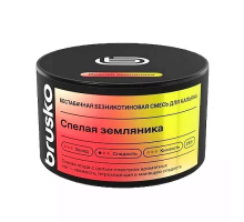 Бестабачная смесь BRUSKO - СПЕЛАЯ ЗЕМЛЯНИКА (безникотиновая) - 250 ГР