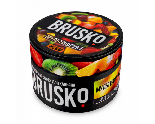 Бестабачная смесь BRUSKO МУЛЬТИФРУКТ (БРУСКО) - 50 ГР