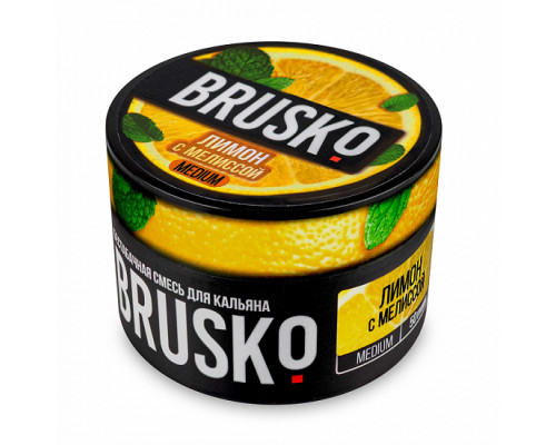 Бестабачная смесь BRUSKO ЛИМОН С МЕЛИССОЙ (БРУСКО) - 50 ГР
