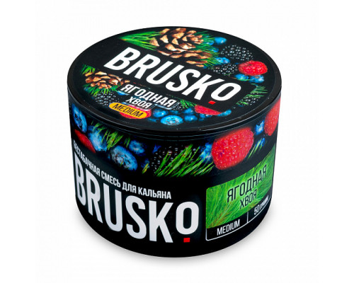 Бестабачная смесь BRUSKO ЯГОДНАЯ ХВОЯ (БРУСКО) - 50 ГР