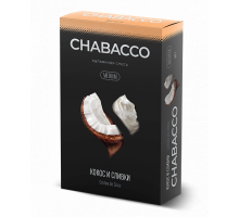 Бестабачная смесь CHABACCO CREME DE COCO (КОКОС И СЛИВКИ) 50 ГР MEDIUM
