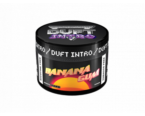 Бестабачная смесь DUFT INTRO - BANANA GUM (БАНАНОВАЯ ЖВАЧКА) - 50 ГР - Банан Жвачка 