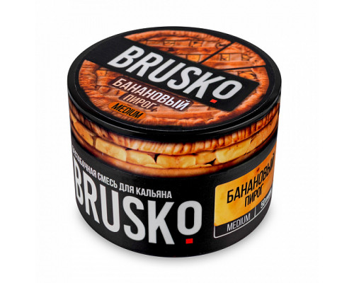 Бестабачная смесь BRUSKO БАНАНОВЫЙ ПИРОГ (БРУСКО) - 50 ГР