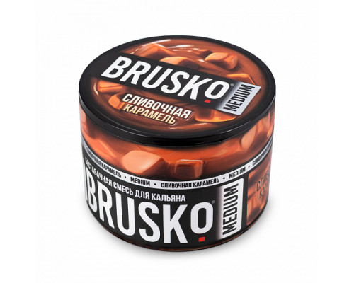 Бестабачная смесь BRUSKO СЛИВОЧНАЯ КАРАМЕЛЬ (БРУСКО) - 50 ГР