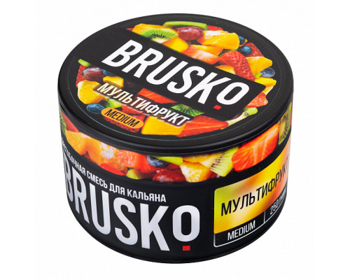 Бестабачная смесь BRUSKO - МУЛЬТИФРУКТ (MEDIUM) - 250 ГР - Фрукты  