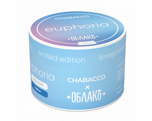 Бестабачная смесь CHABACCO EUPHORIA (ЭЙФОРИЯ) 50 ГР MEDIUM - Сливки Энергетик Цитрусы