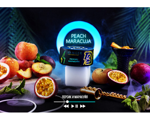 Табак для кальяна Banger Peach Maracuja (Бэнгер - Персик маракуйя) - 25 гр