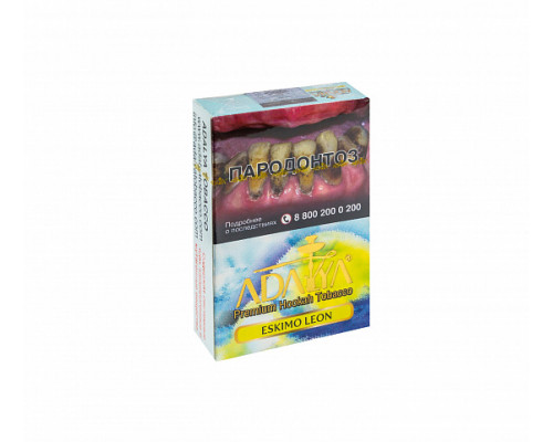 Табак ADALYA - ESKIMO LEON - 50 гр - Лимон Мята 